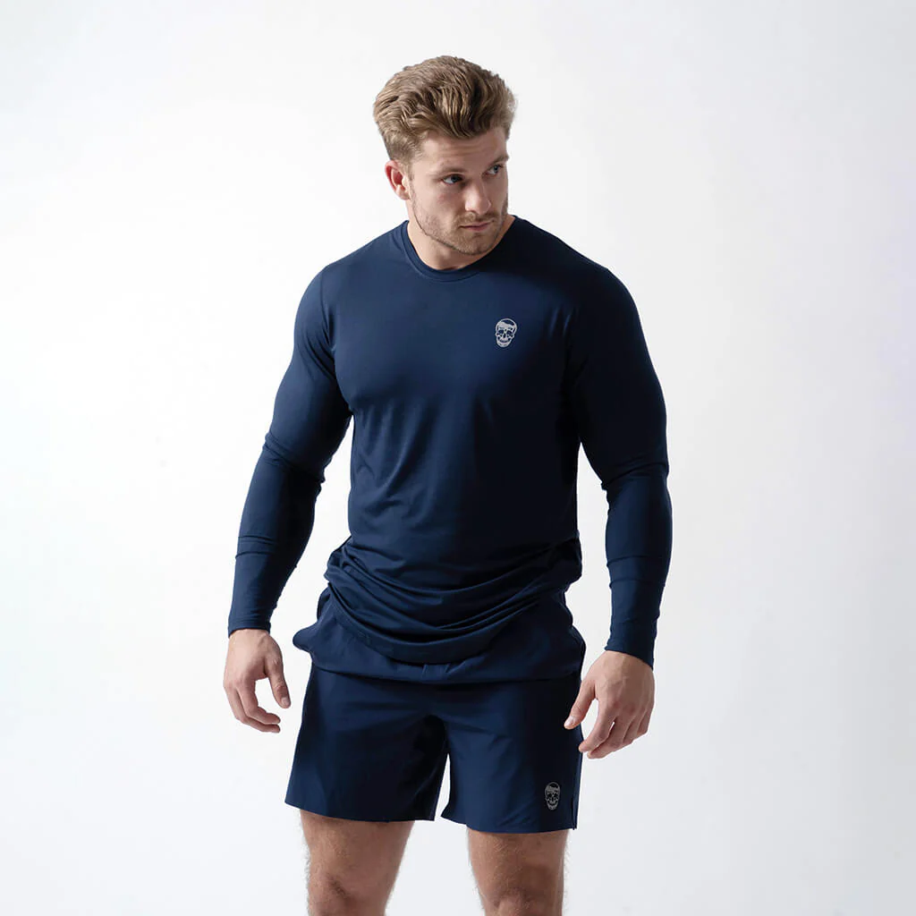 Performance Long Sleeve Shirt - Navy - Image 7