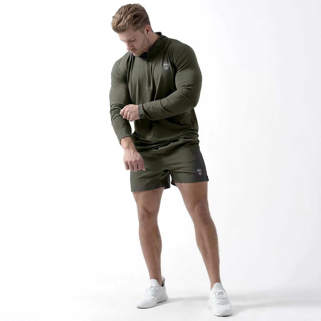 Performance Quarter Zip - OD Green - Image 8