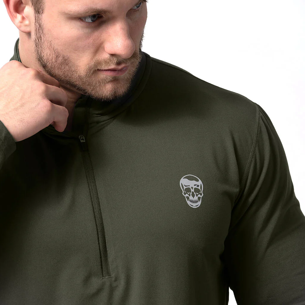 Performance Quarter Zip - OD Green - Image 9