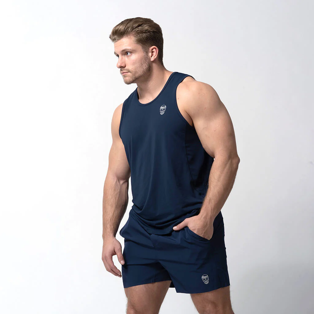 Performance Tank Top - Navy - Image 6