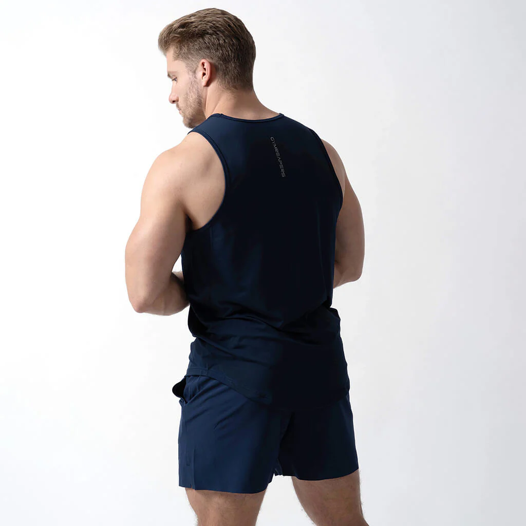 Performance Tank Top - Navy - Image 8