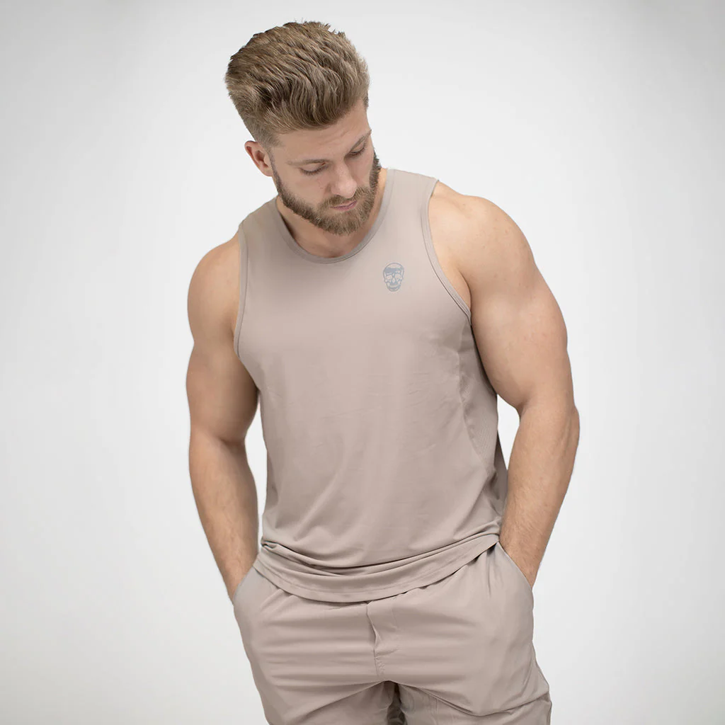 Performance Tank Top - Taupe - Image 6