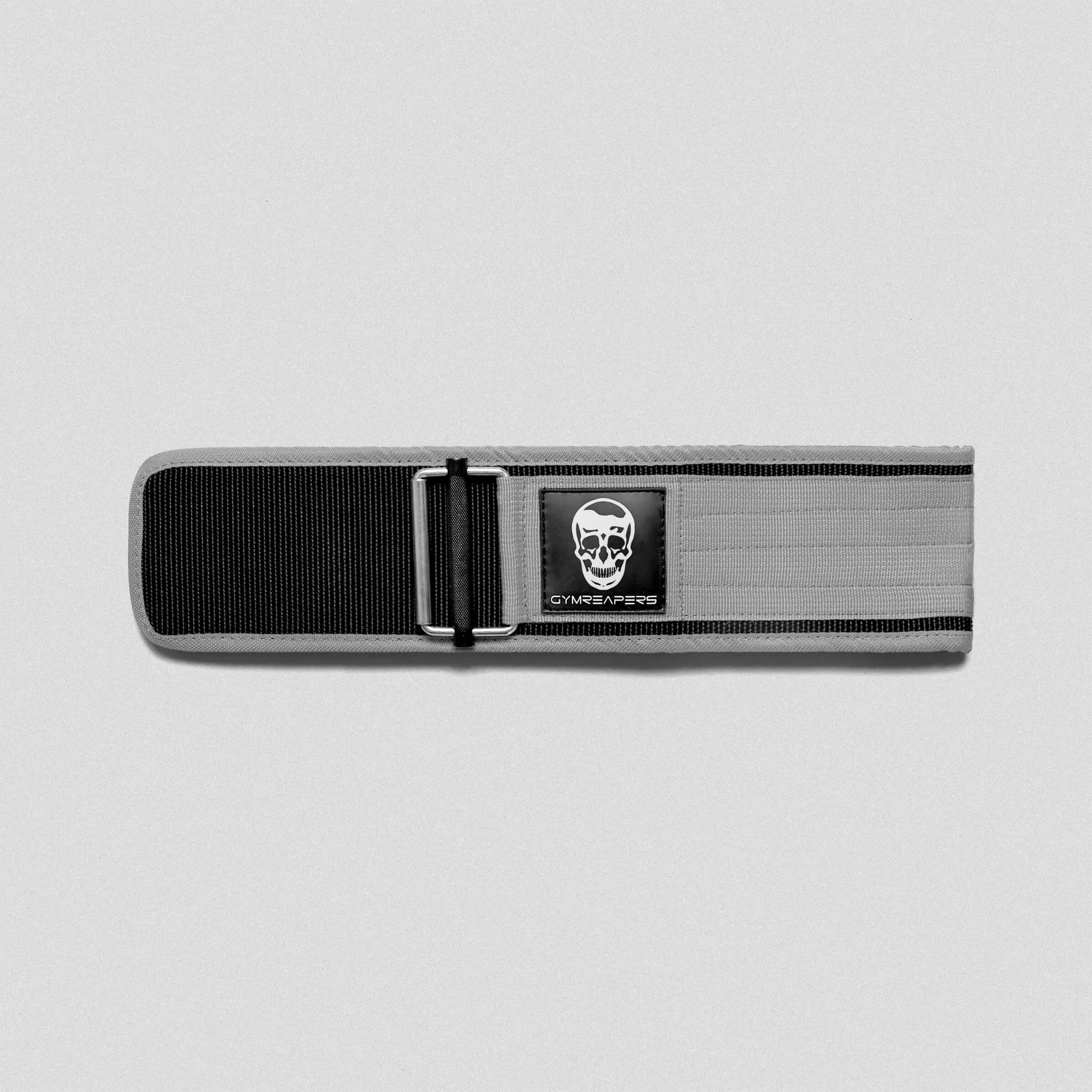 Quick Locking Weightlifting Belt | Premium Back Support - Gray - Image 3