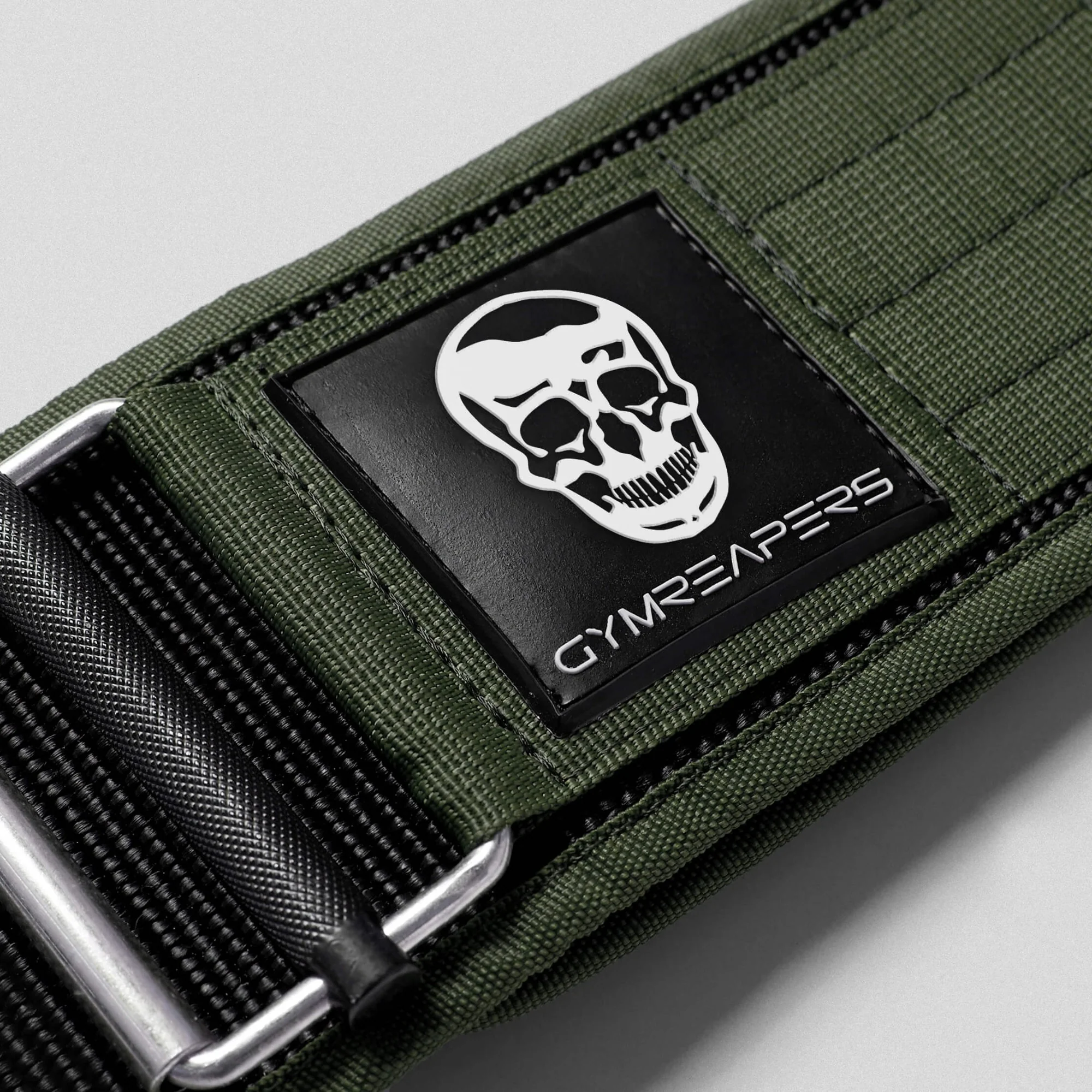 Quick Locking Weightlifting Belt | Premium Back Support - Green - Image 4