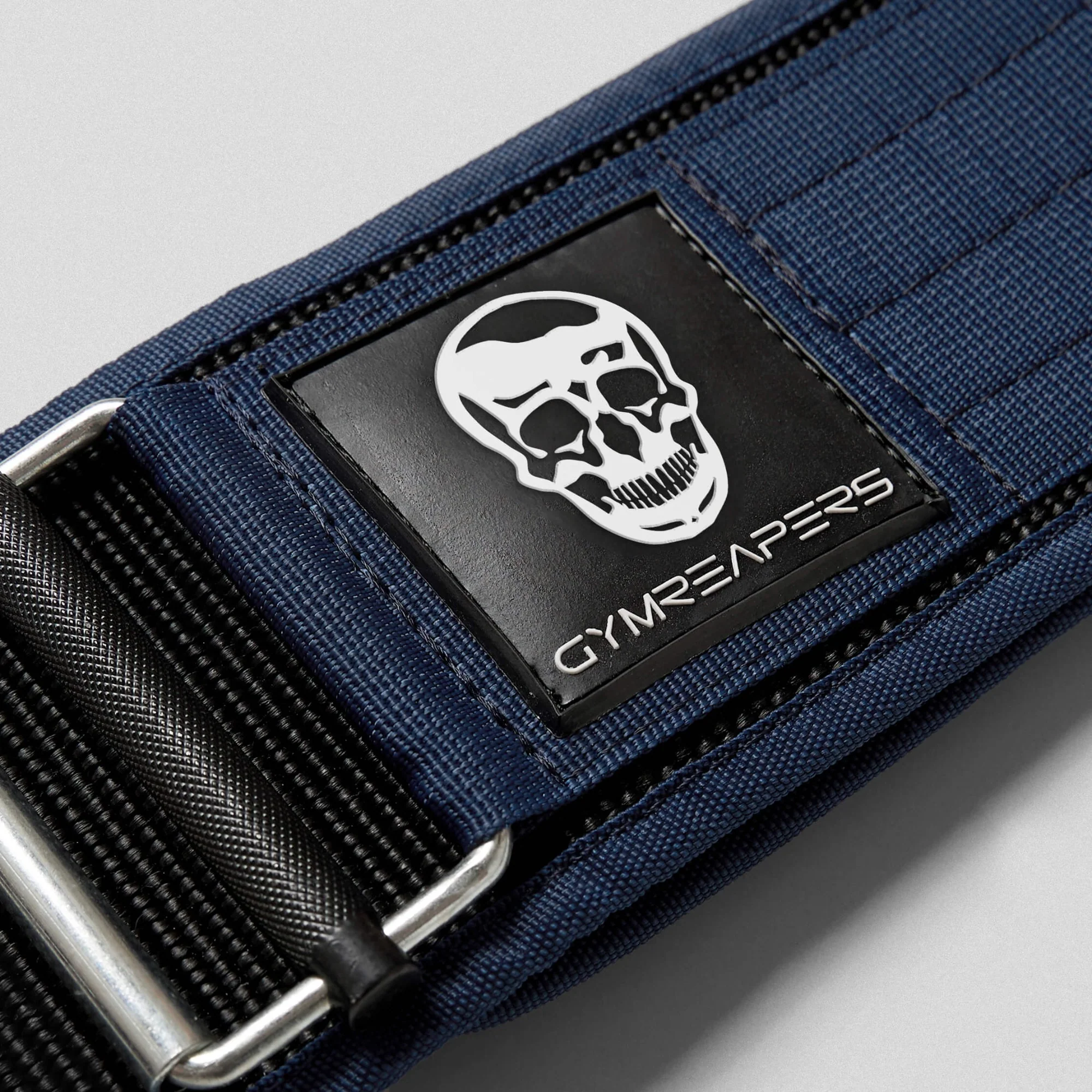 Quick Locking Weightlifting Belt | Premium Back Support - Navy - Image 4