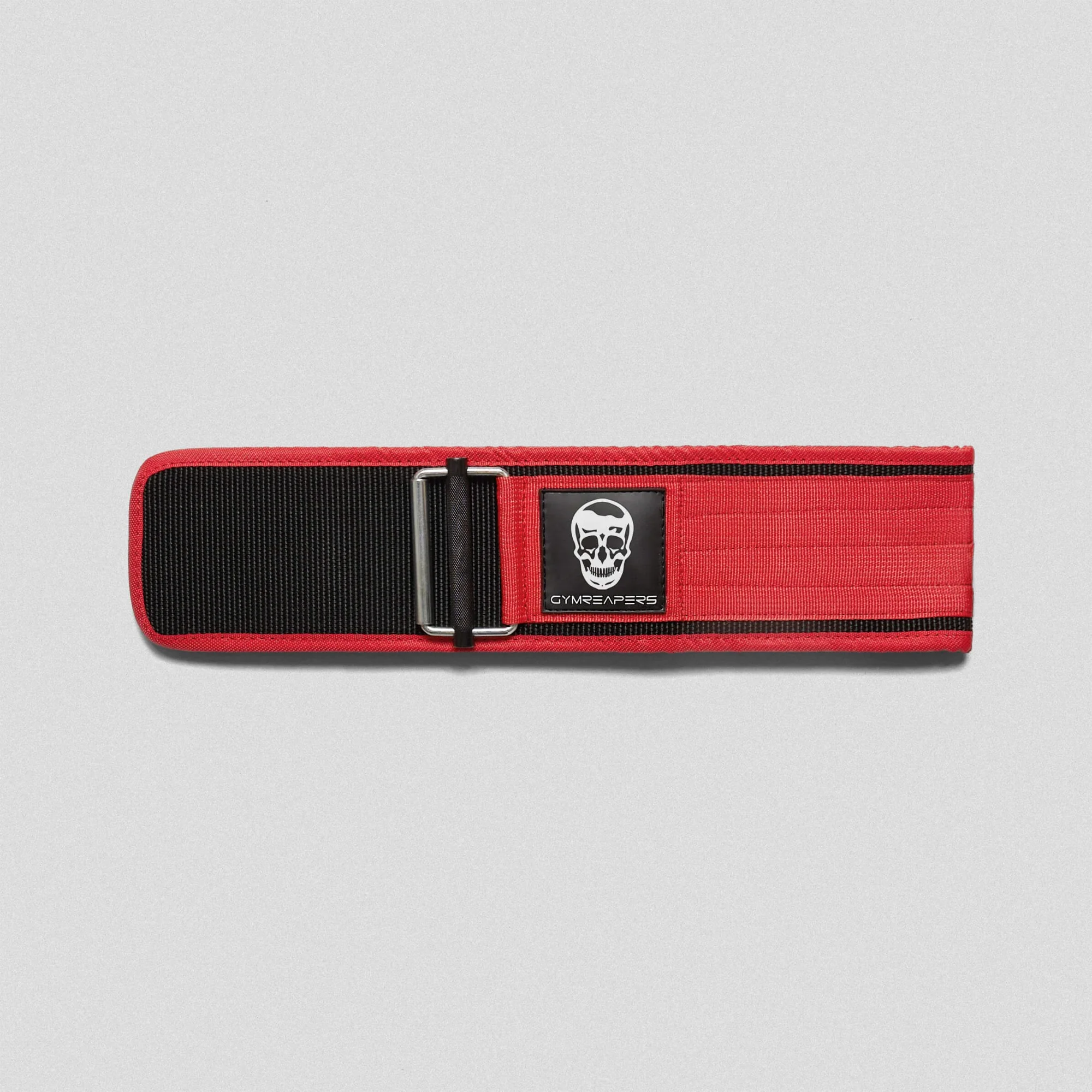 Quick Locking Weightlifting Belt | Premium Back Support - Red - Image 3