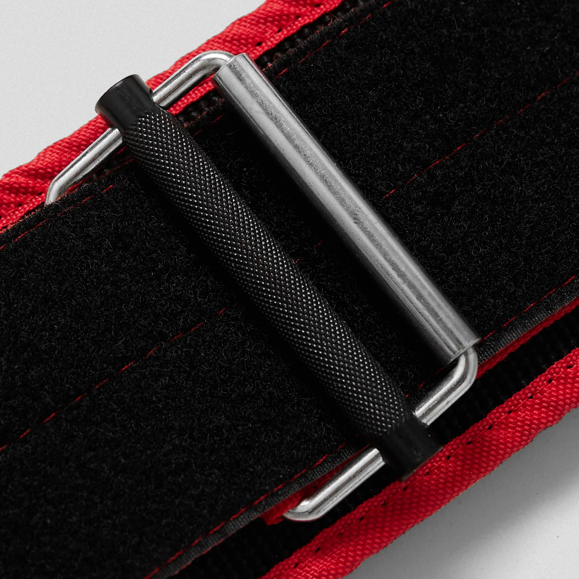 Quick Locking Weightlifting Belt | Premium Back Support - Red - Image 5