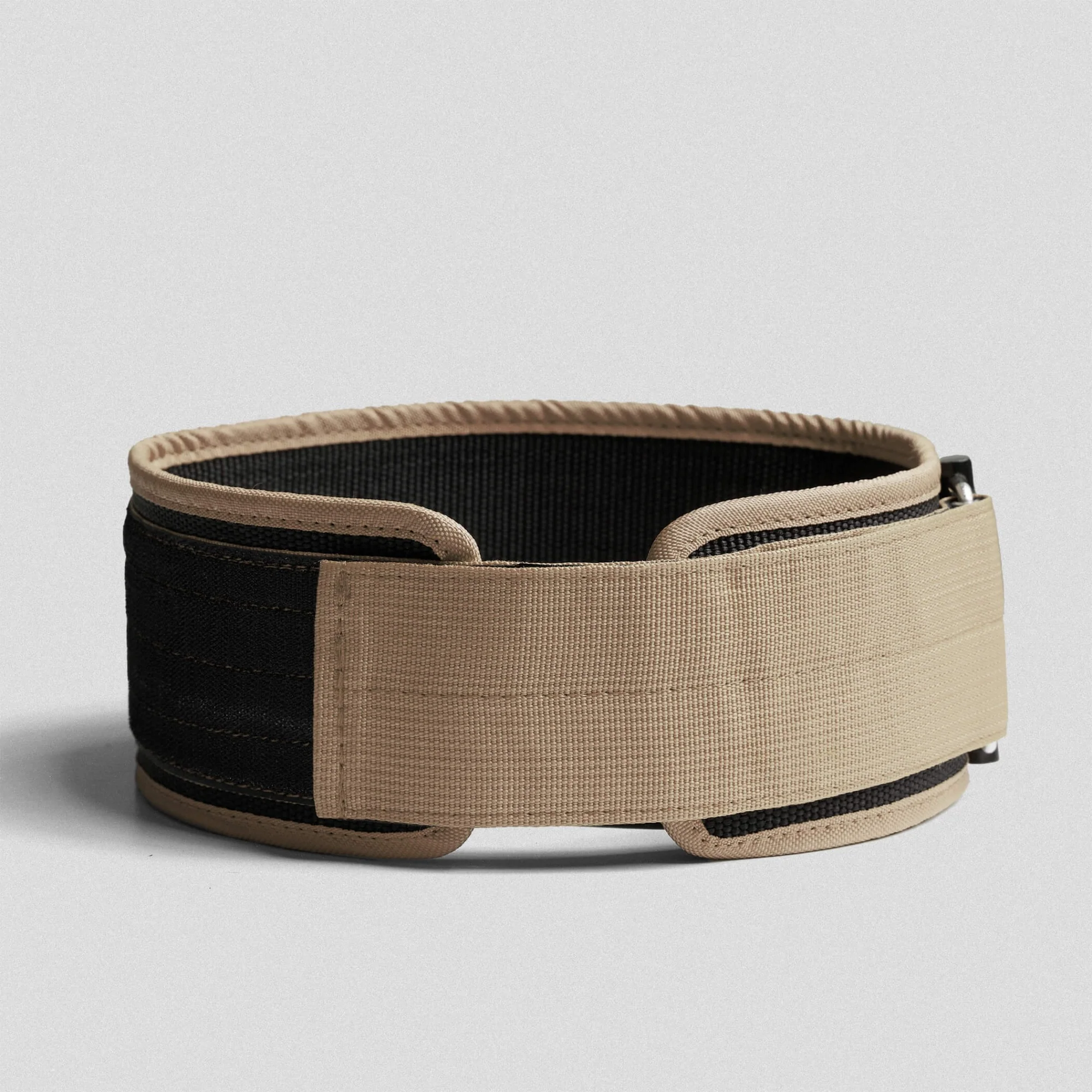 Quick Locking Weightlifting Belt | Premium Back Support - Tan - Image 2