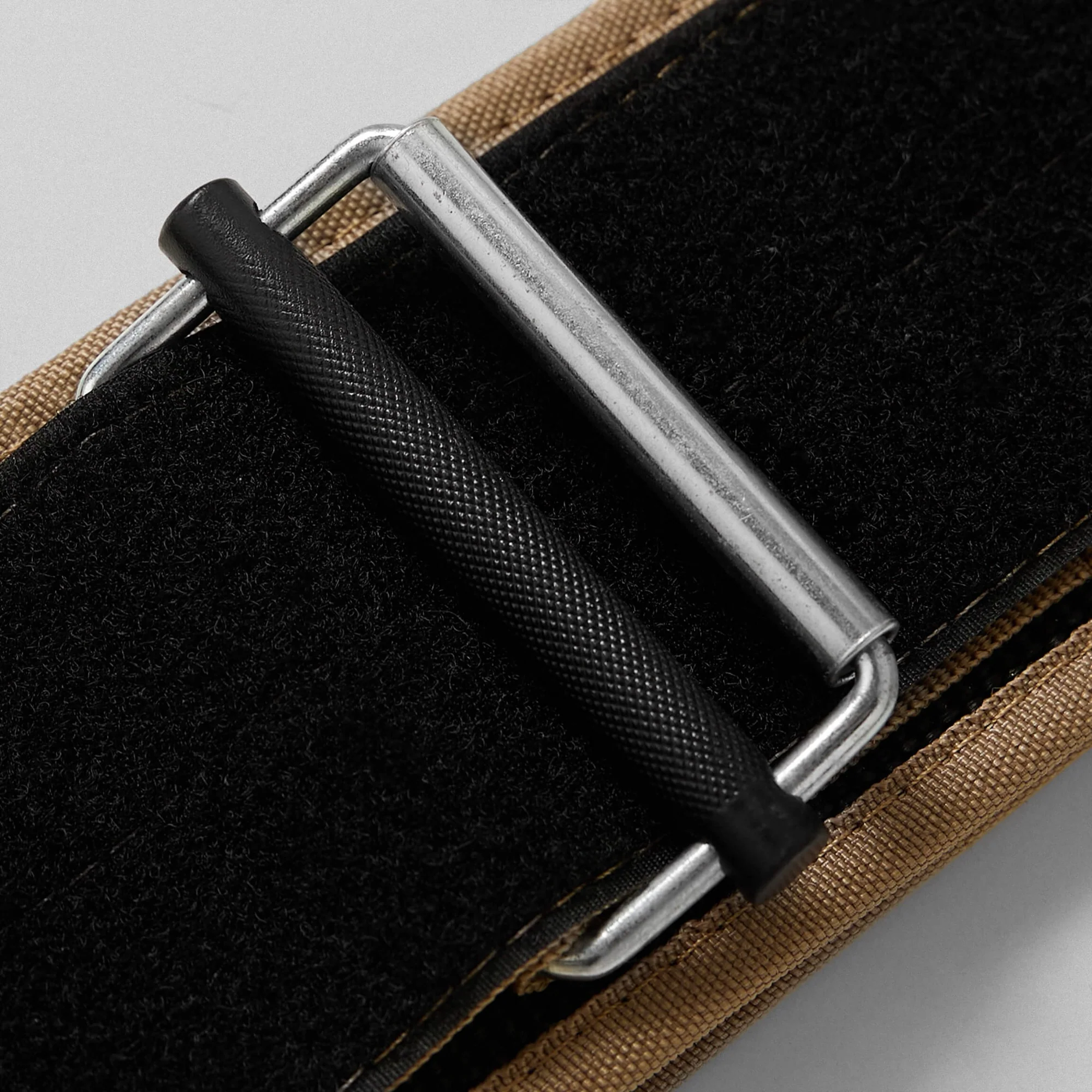 Quick Locking Weightlifting Belt | Premium Back Support - Tan - Image 5