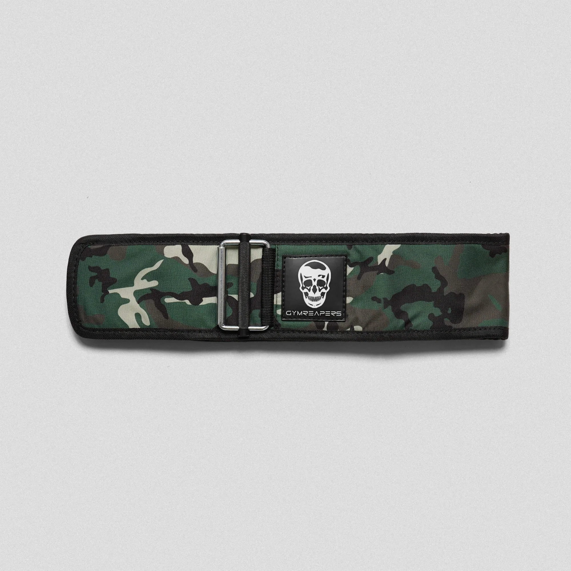 Quick Locking Weightlifting Belt | Premium Back Support - Woodland Camo - Image 3