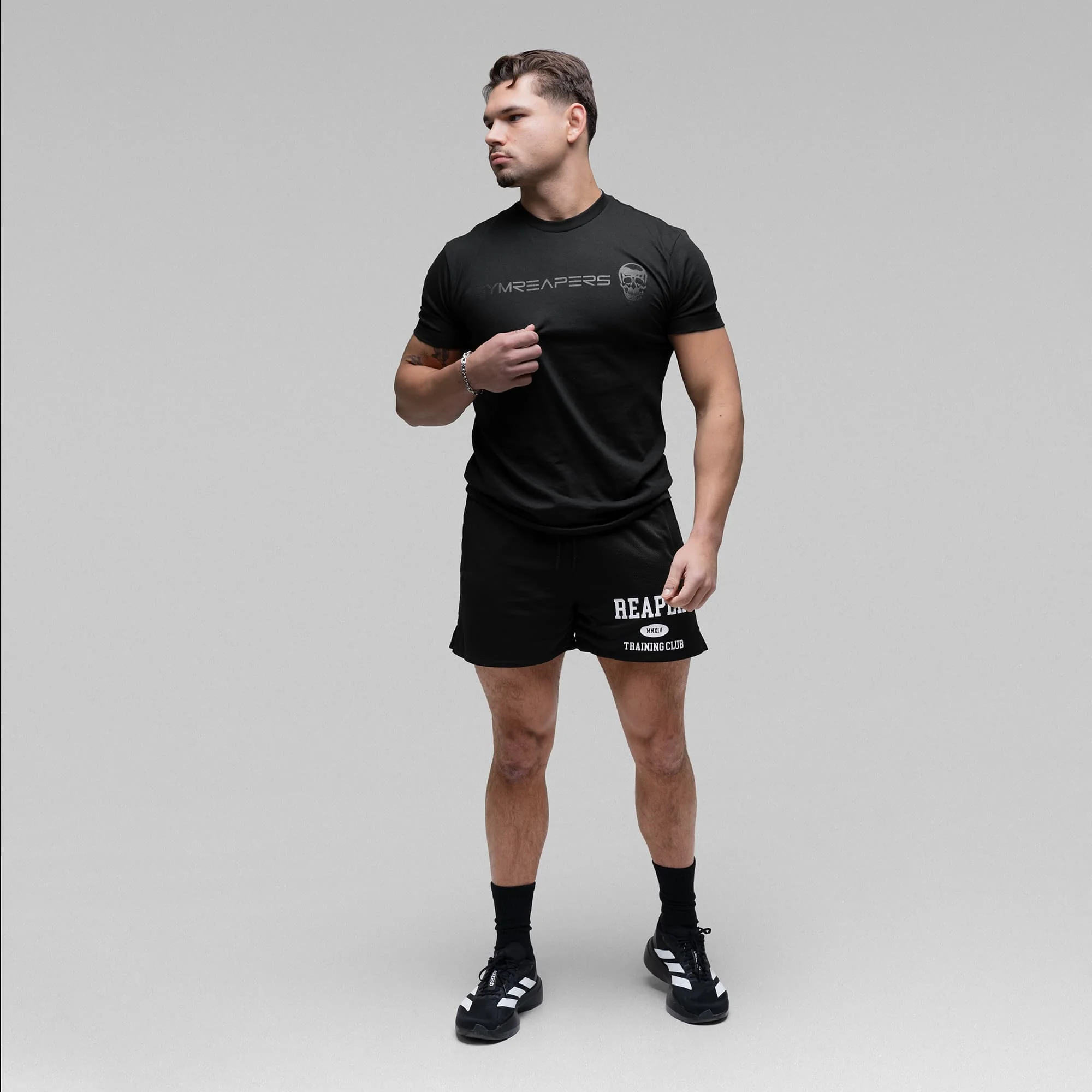 Reaper Training Shorts - Black/White - Image 4