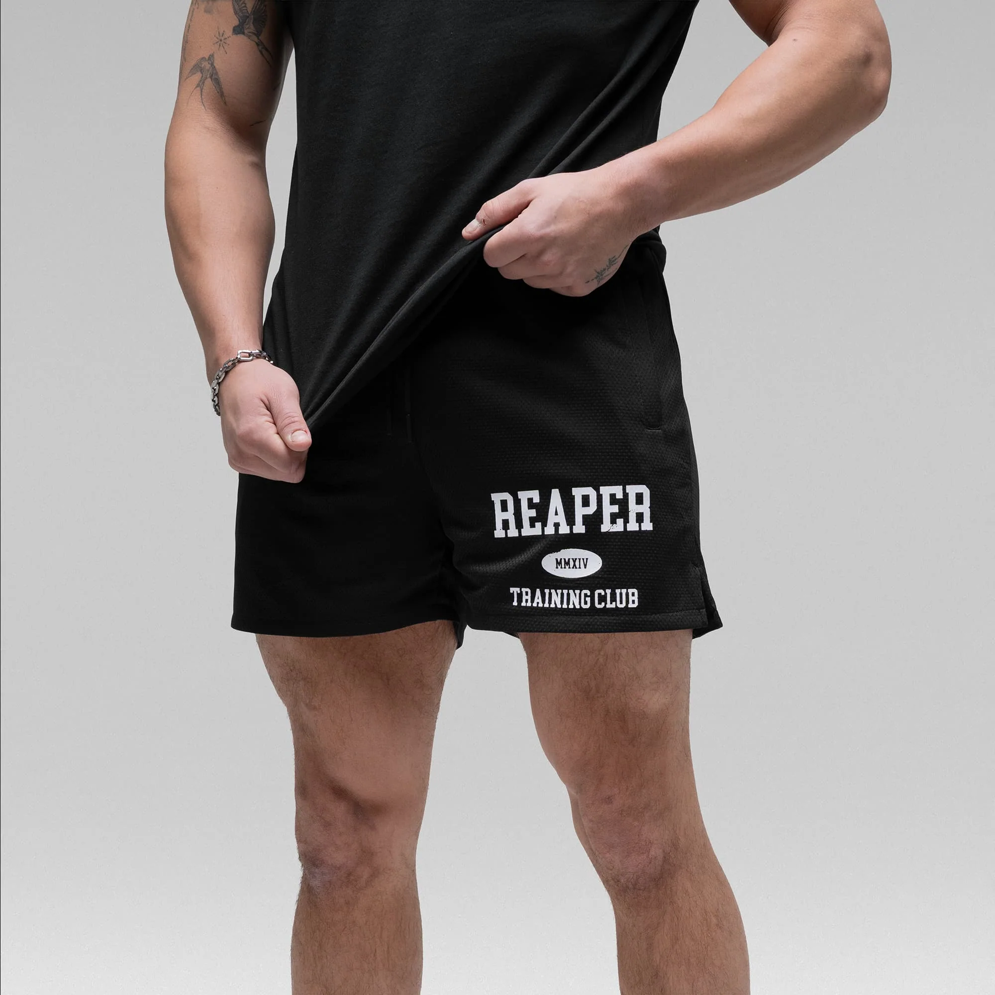 Reaper Training Shorts - Black/White - Image 5