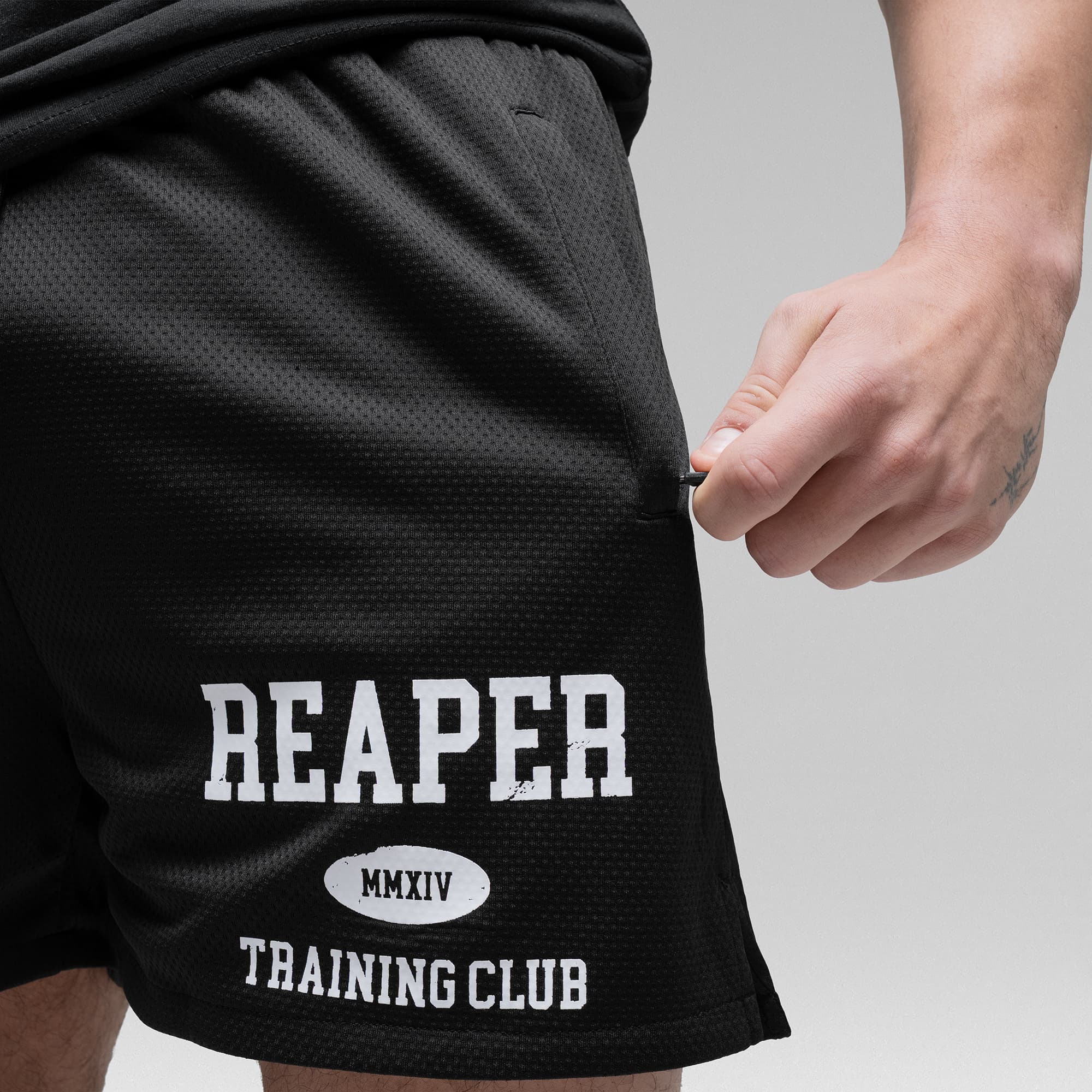 Reaper Training Shorts - Black/White - Image 6
