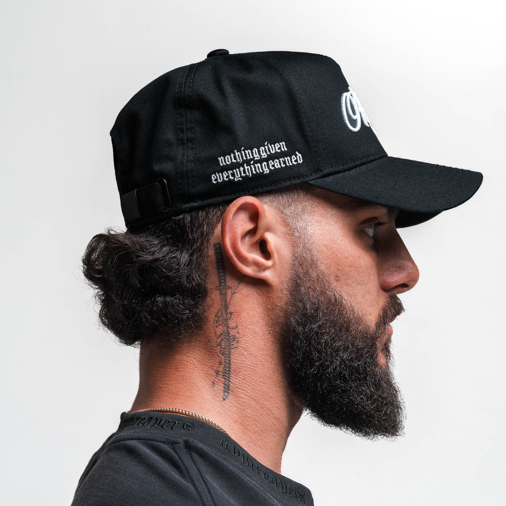 Reapers 5-Panel Cotton Hat - Black/White - Image 4