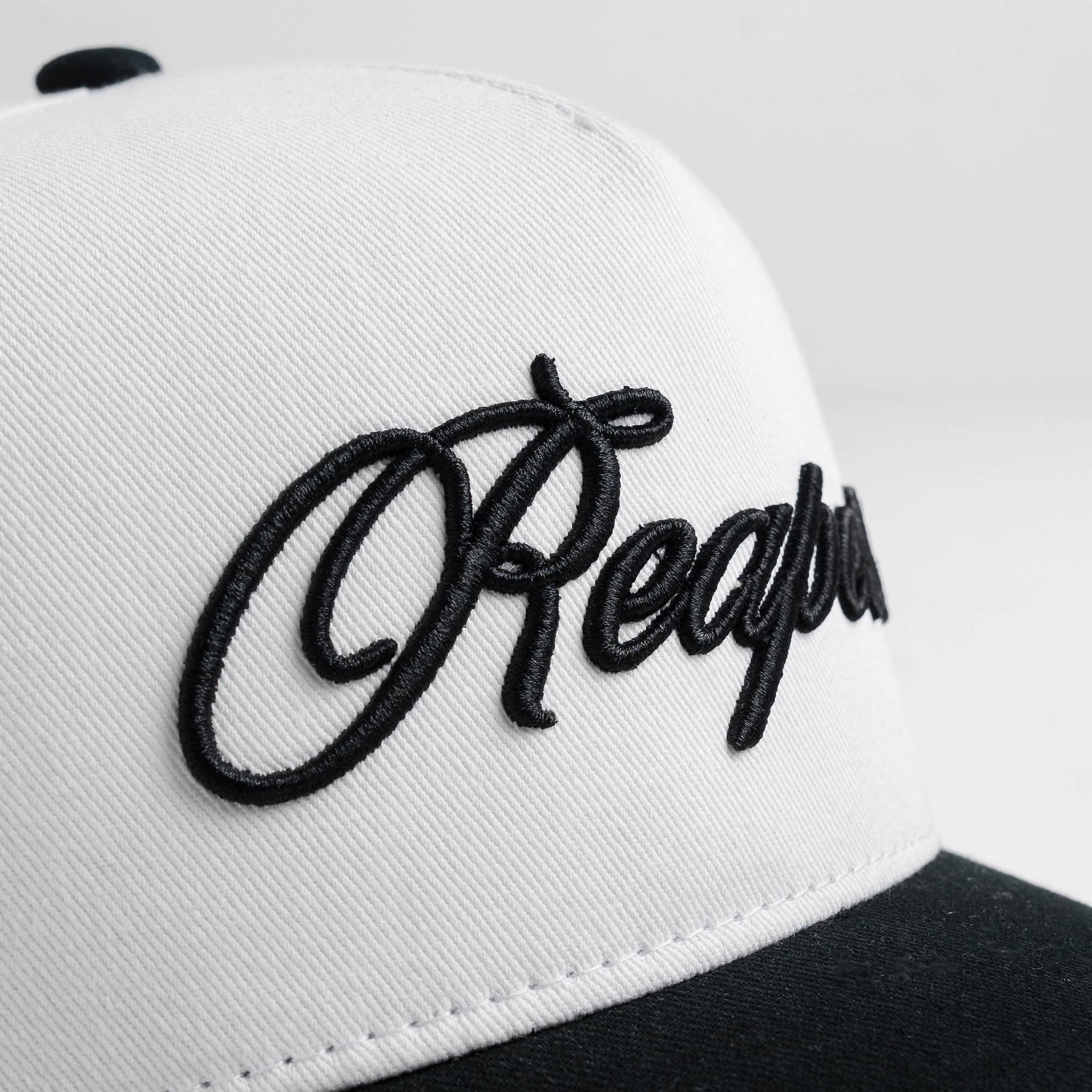 Reapers 5-Panel Cotton Hat - White/Black - Image 5