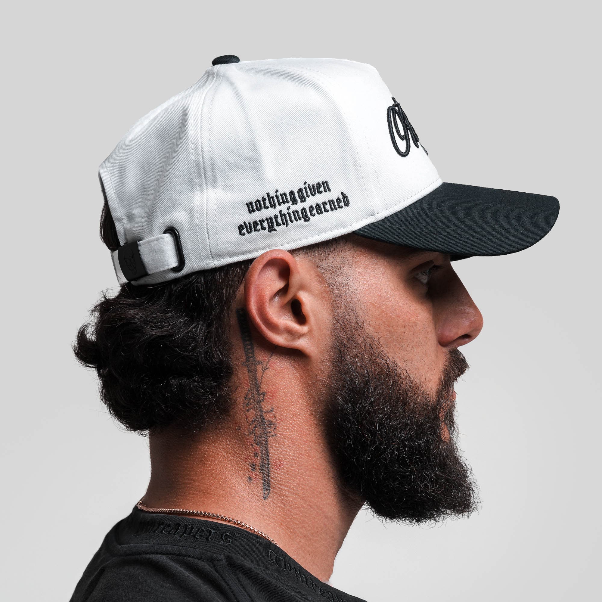 Reapers 5-Panel Cotton Hat - White/Black - Image 6