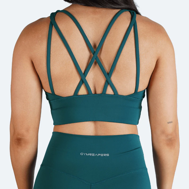 Revive High Neck Bra - Emerald - Image 2