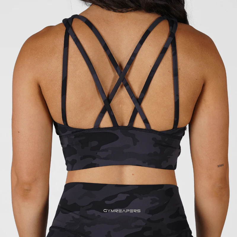 Revive High Neck Bra - Midnight Camo - Image 2
