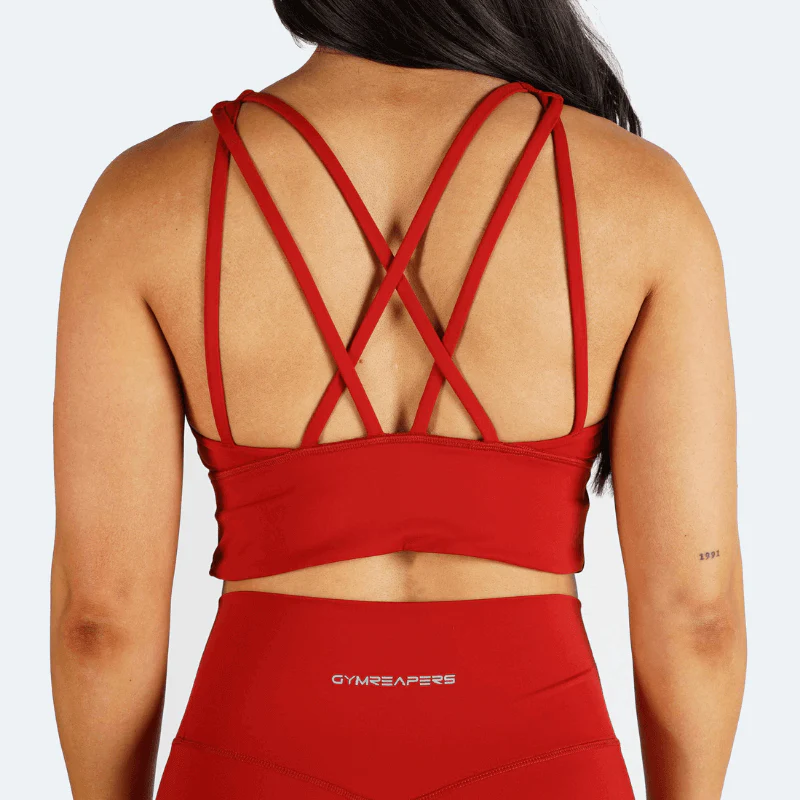 Revive High Neck Bra - Red - Image 2