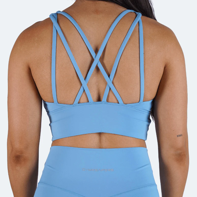 Revive High Neck Bra - Sky Blue - Image 2