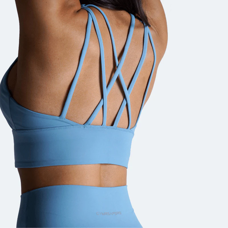 Revive High Neck Bra - Sky Blue - Image 3