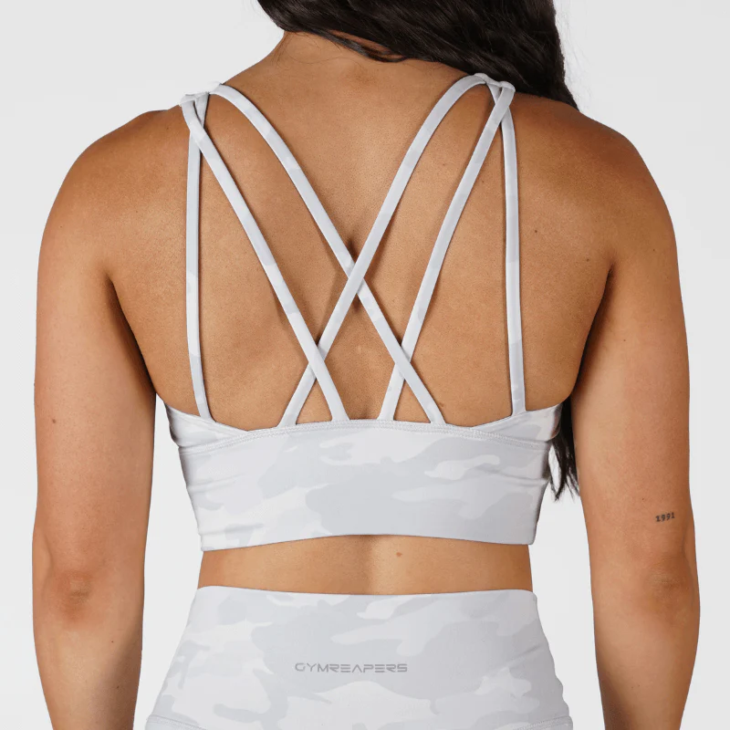 Revive High Neck Bra - White Camo - Image 2