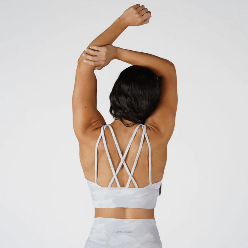 Revive High Neck Bra - White Camo - Image 4