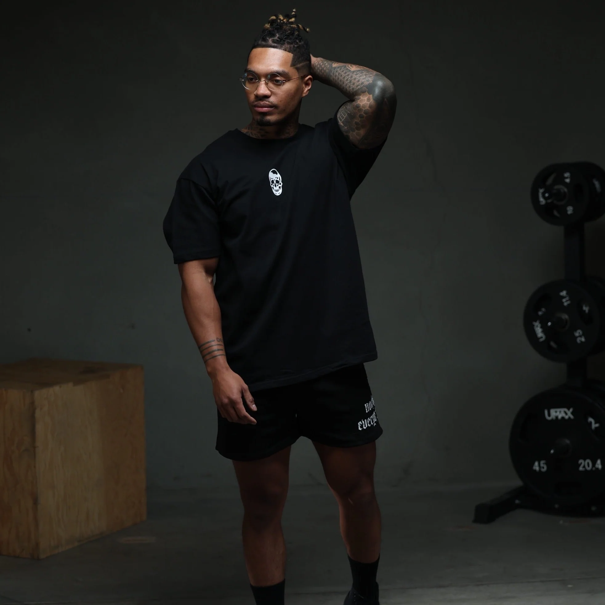 Skull Tee - Black/White - Image 4