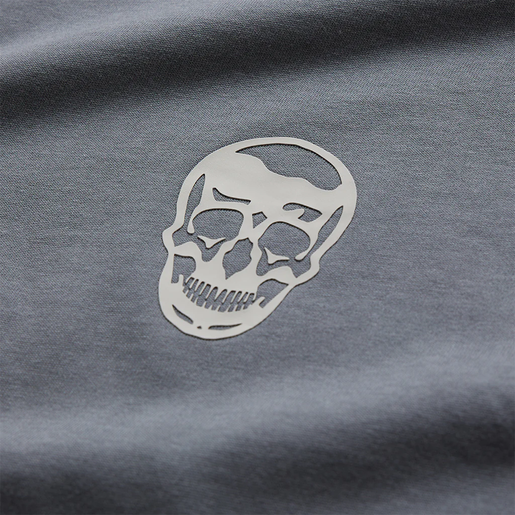Skull Tee - Faded Blue - Image 3