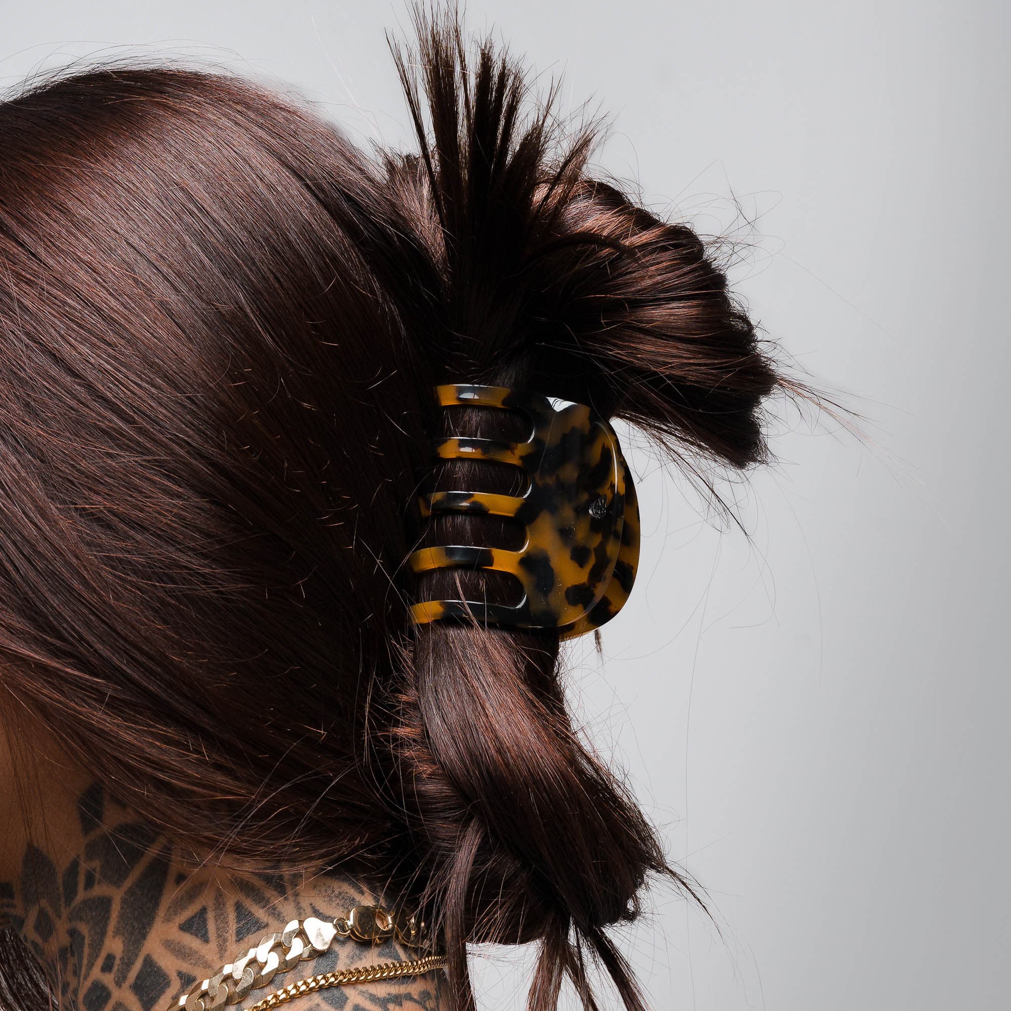 Small Claw Clip - Tortoise Shell Brown - Image 5