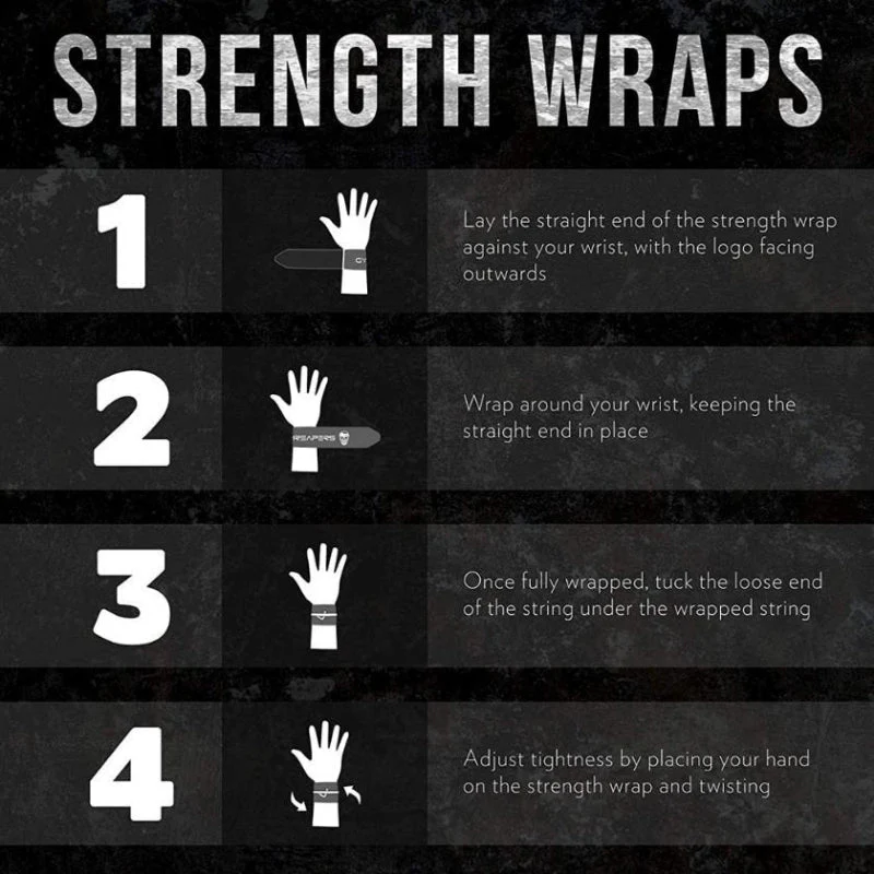 Strength Wrist Wraps - Adjustable Support - Navy - Image 5