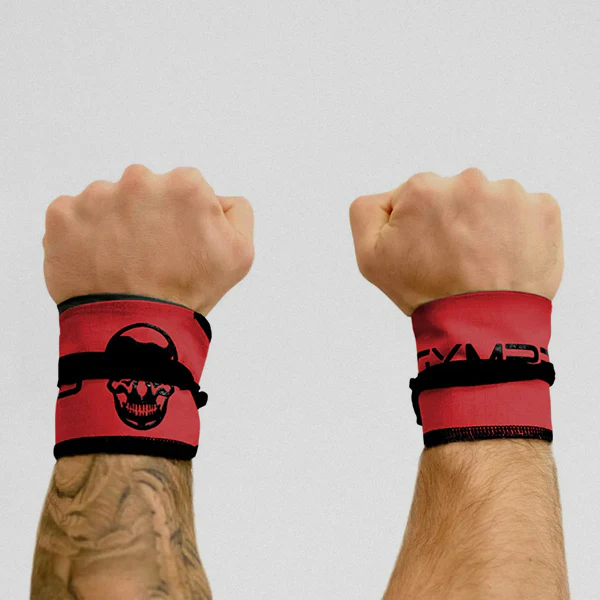 Strength Wrist Wraps - Adjustable Support - Red - Image 2
