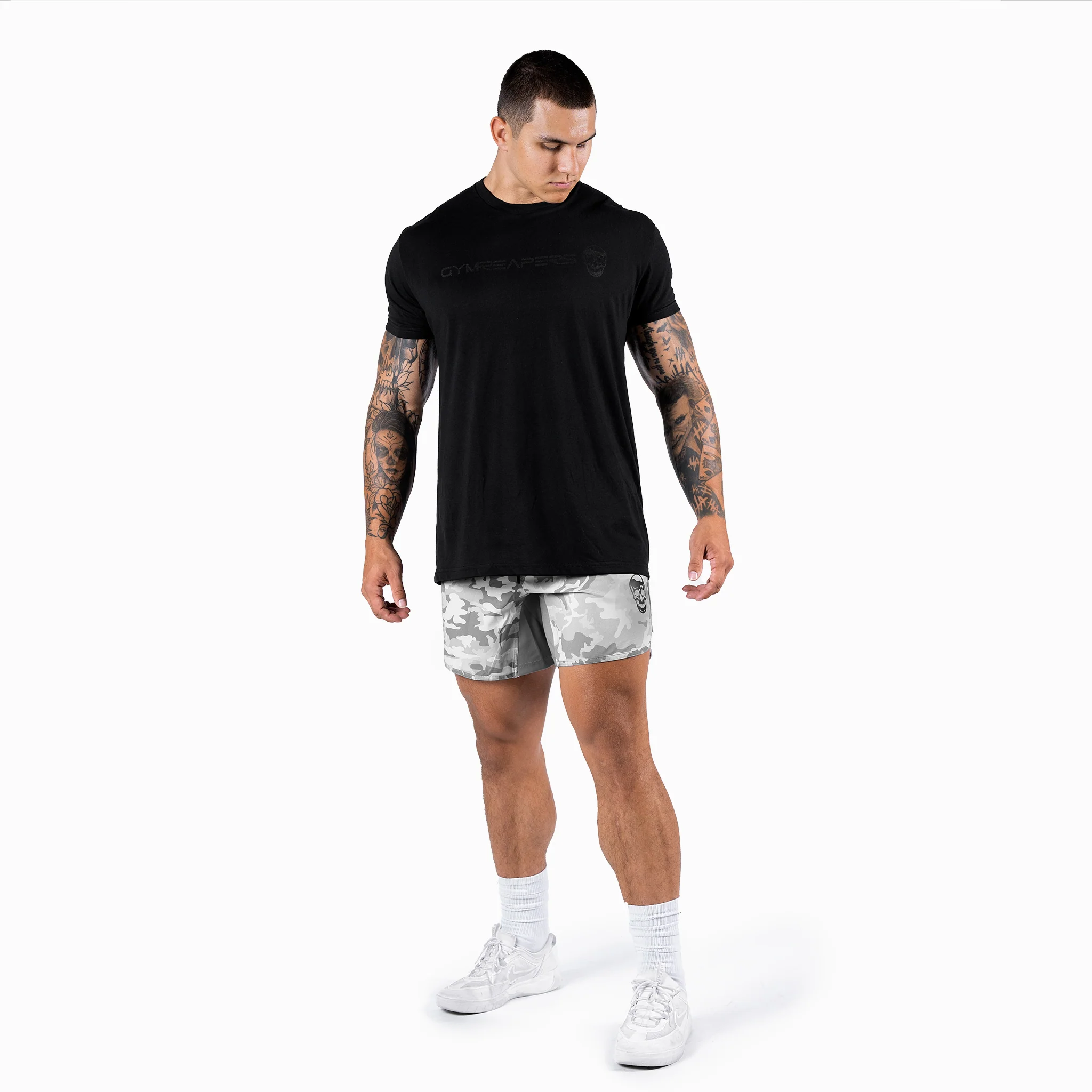 Training Shorts - White Camo - Image 6