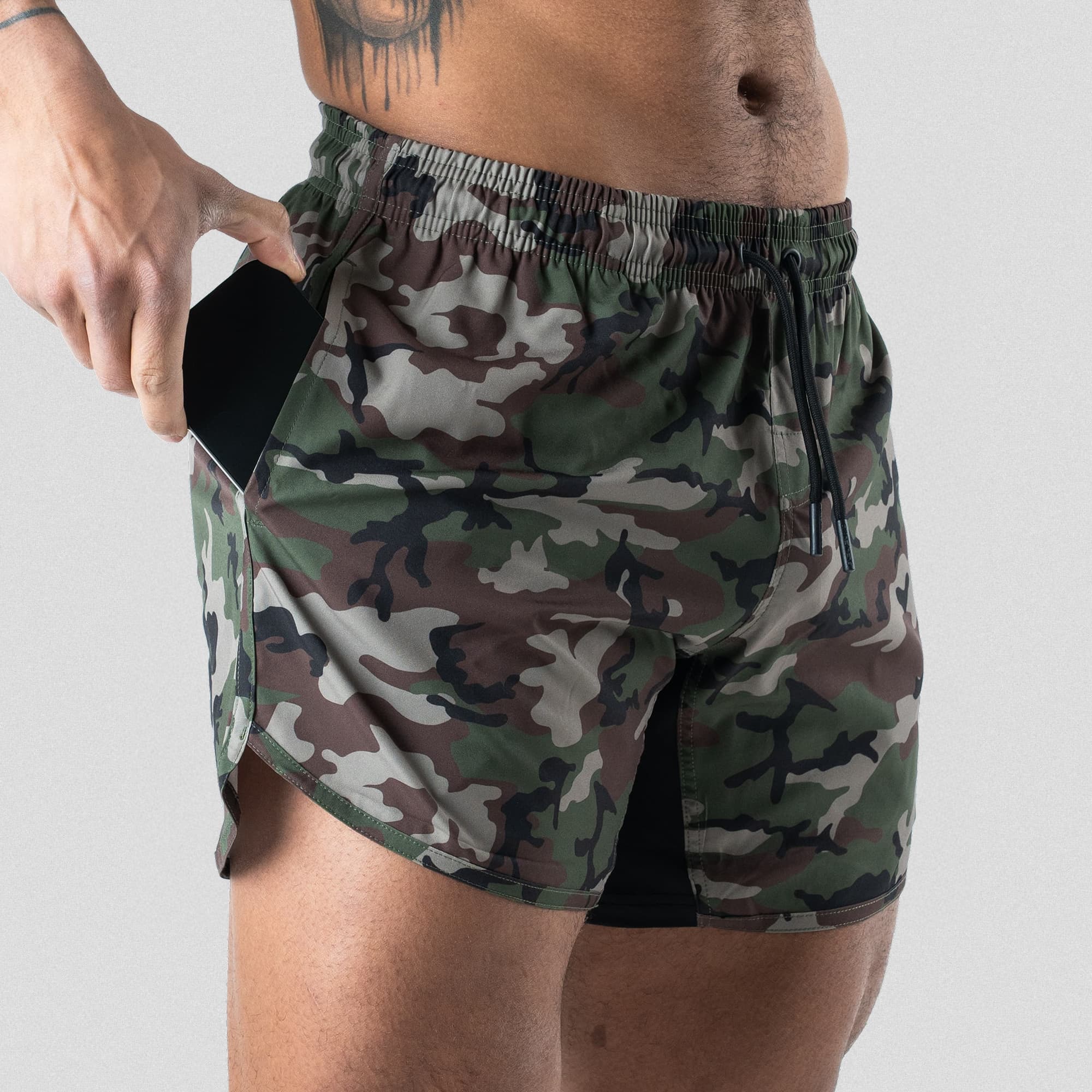 Training Shorts - Woodland Camo - Image 6