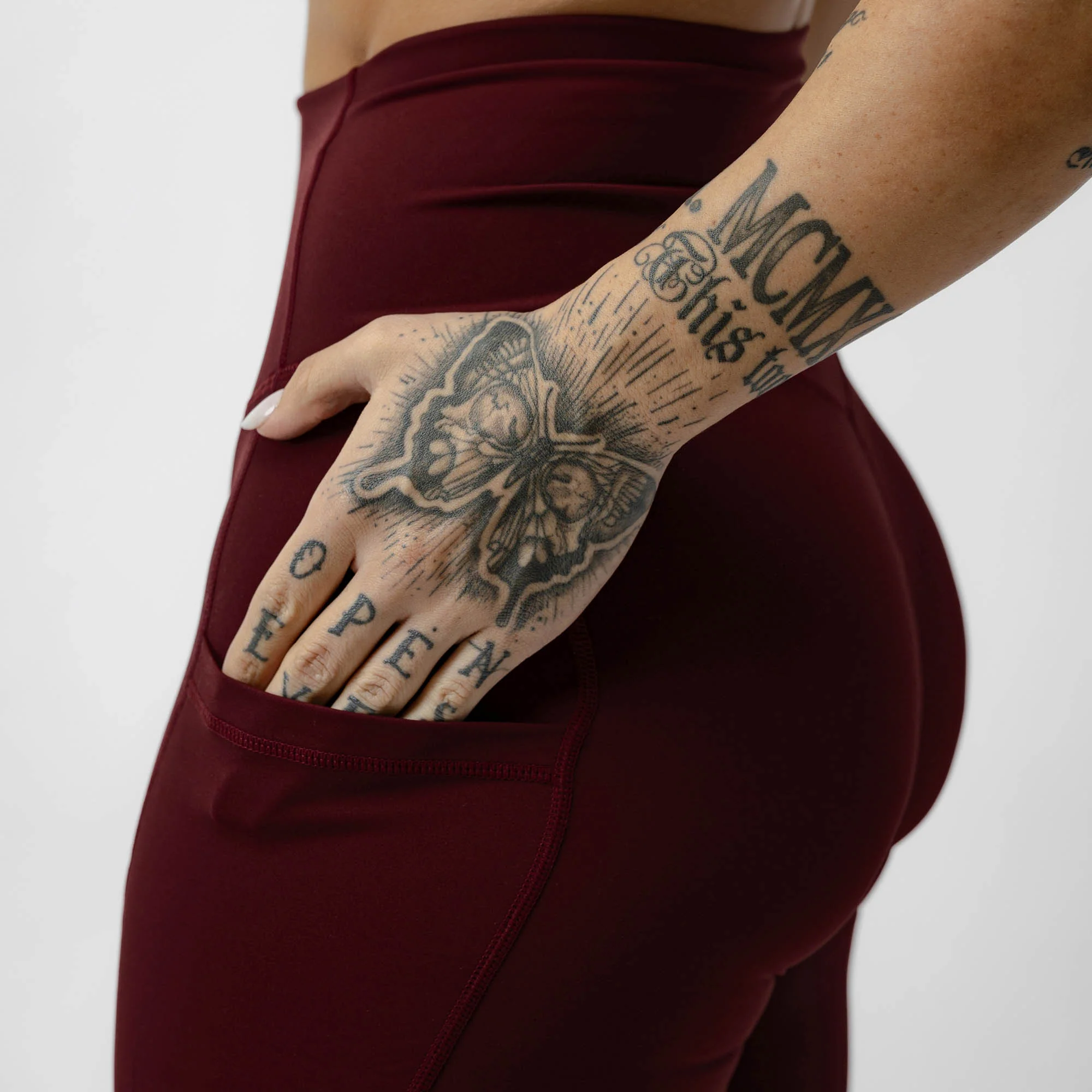 Victory Leggings - Wine - Image 3