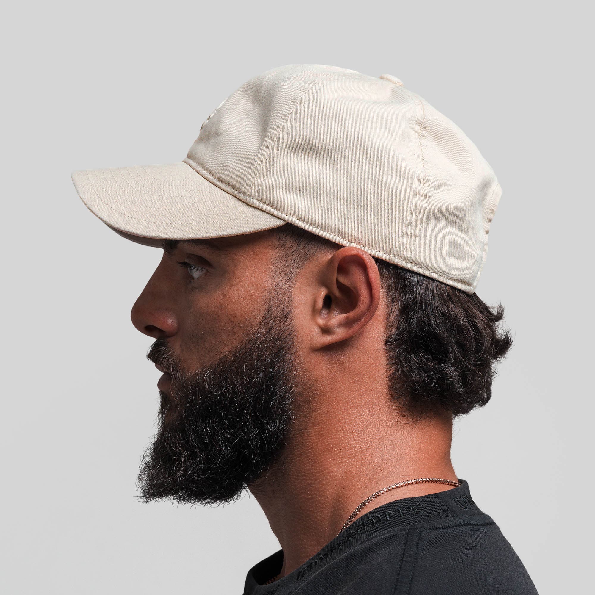 Washed 6-Panel Dad Hat - Tan - Image 5