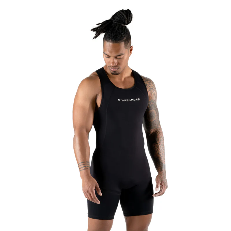 Apex Weightlifting Singlet - Black (IPF Approved) - Image 3