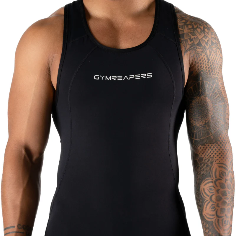 Apex Weightlifting Singlet - Black (IPF Approved) - Image 4