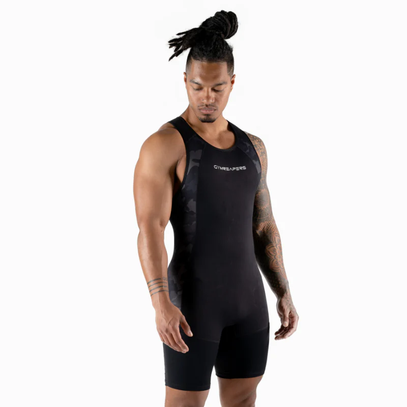 Apex Weightlifting Singlet - Midnight Camo (IPF Approved) - Image 3