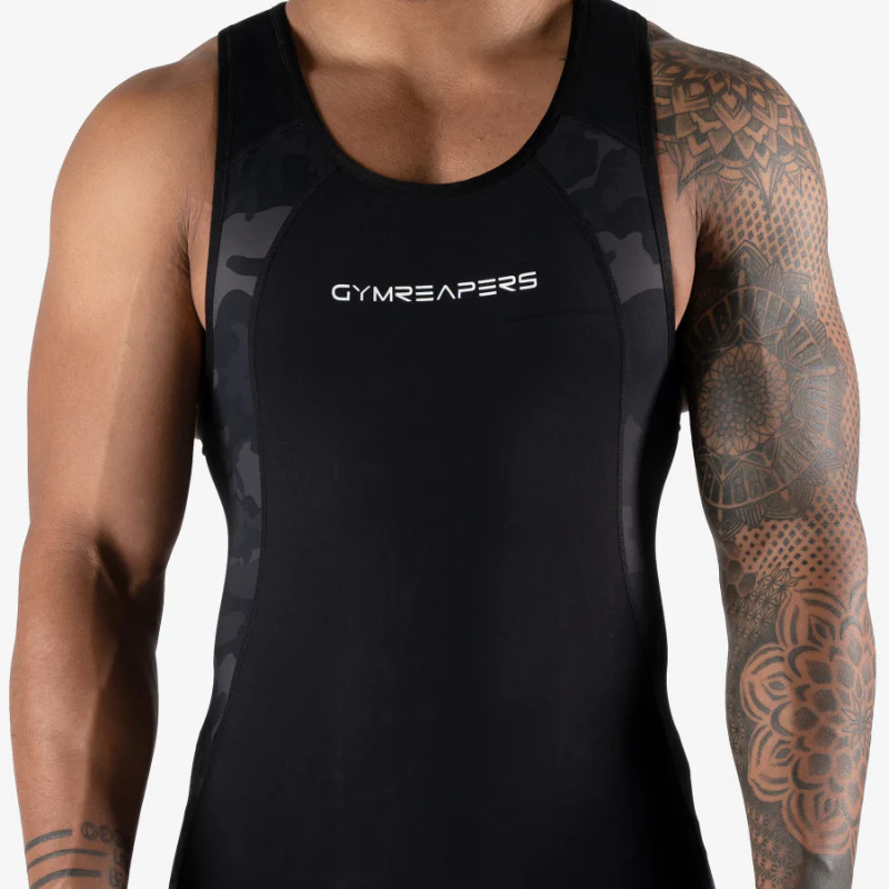 Apex Weightlifting Singlet - Midnight Camo (IPF Approved) - Image 4