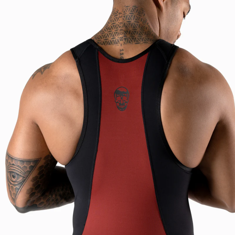 Apex Weightlifting Singlet - Burgundy (IPF Approved) - Image 7