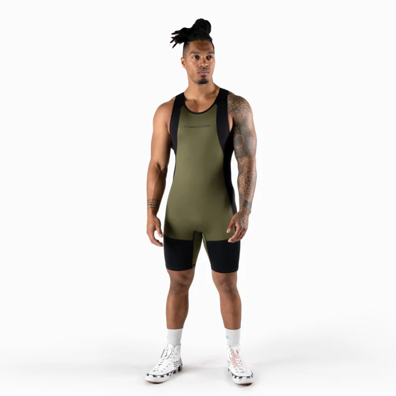 Apex Weightlifting Singlet - OD Green (IPF Approved) - Image 2