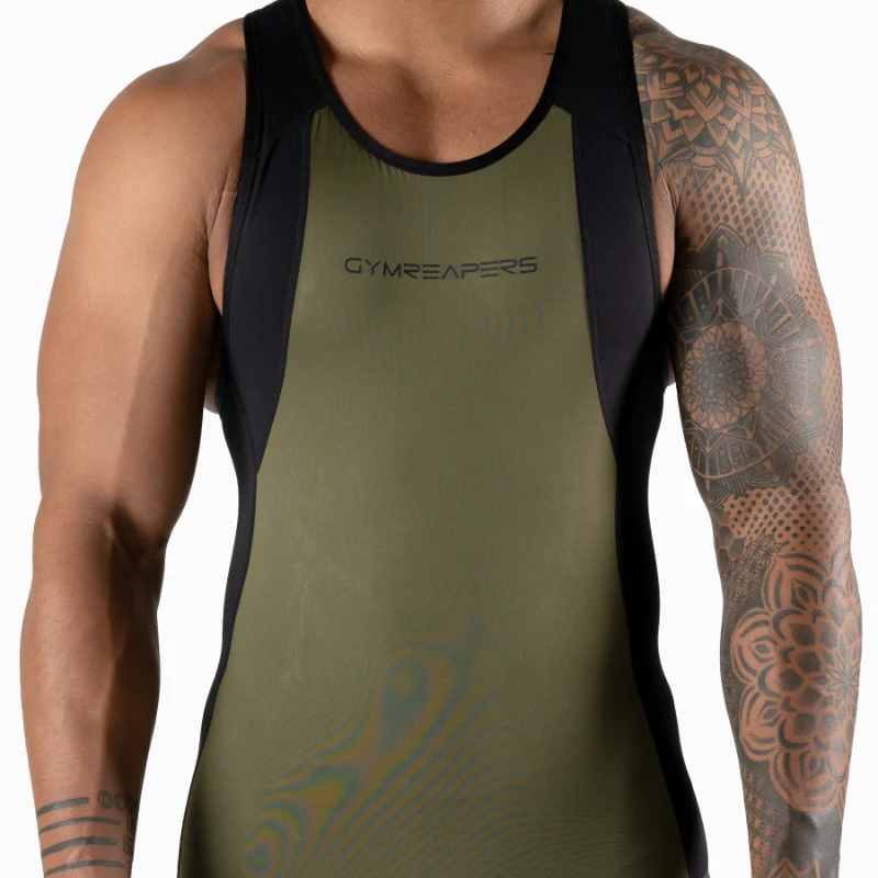 Apex Weightlifting Singlet - OD Green (IPF Approved) - Image 4