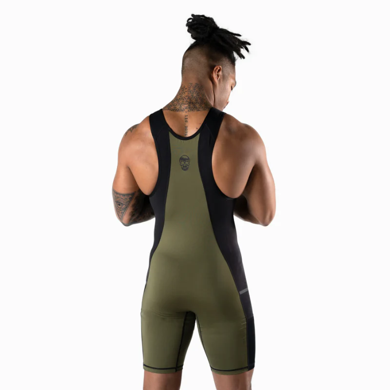Apex Weightlifting Singlet - OD Green (IPF Approved) - Image 6