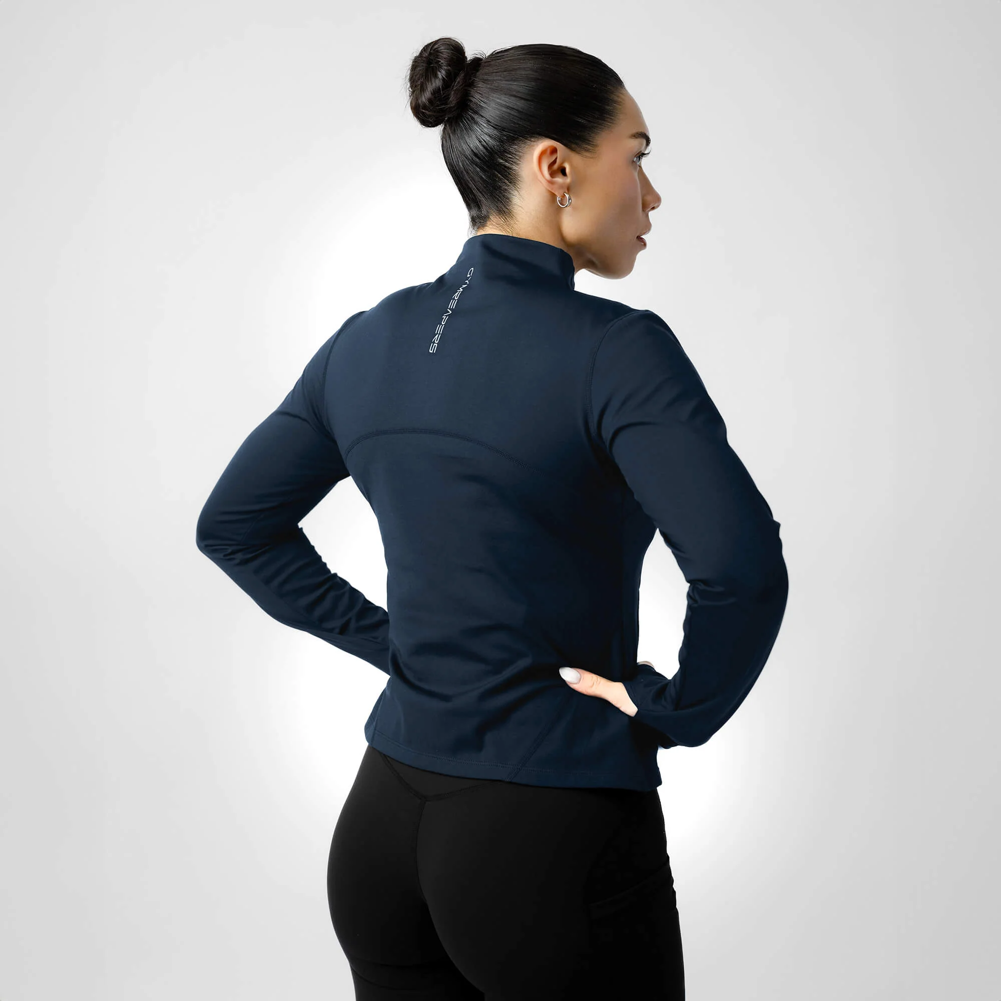 Women's Performance Running Jacket - Navy - Image 2
