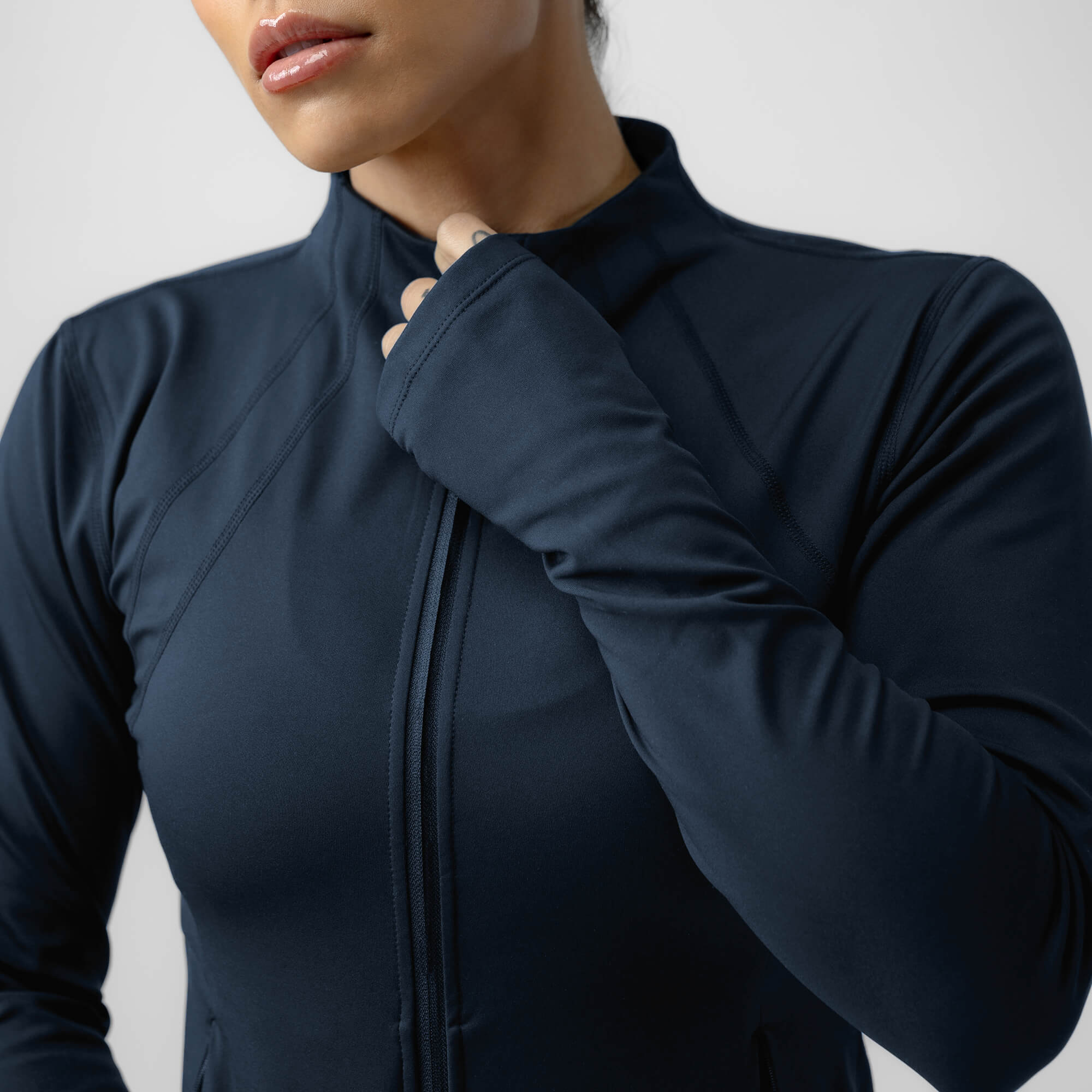 Women's Performance Running Jacket - Navy - Image 5