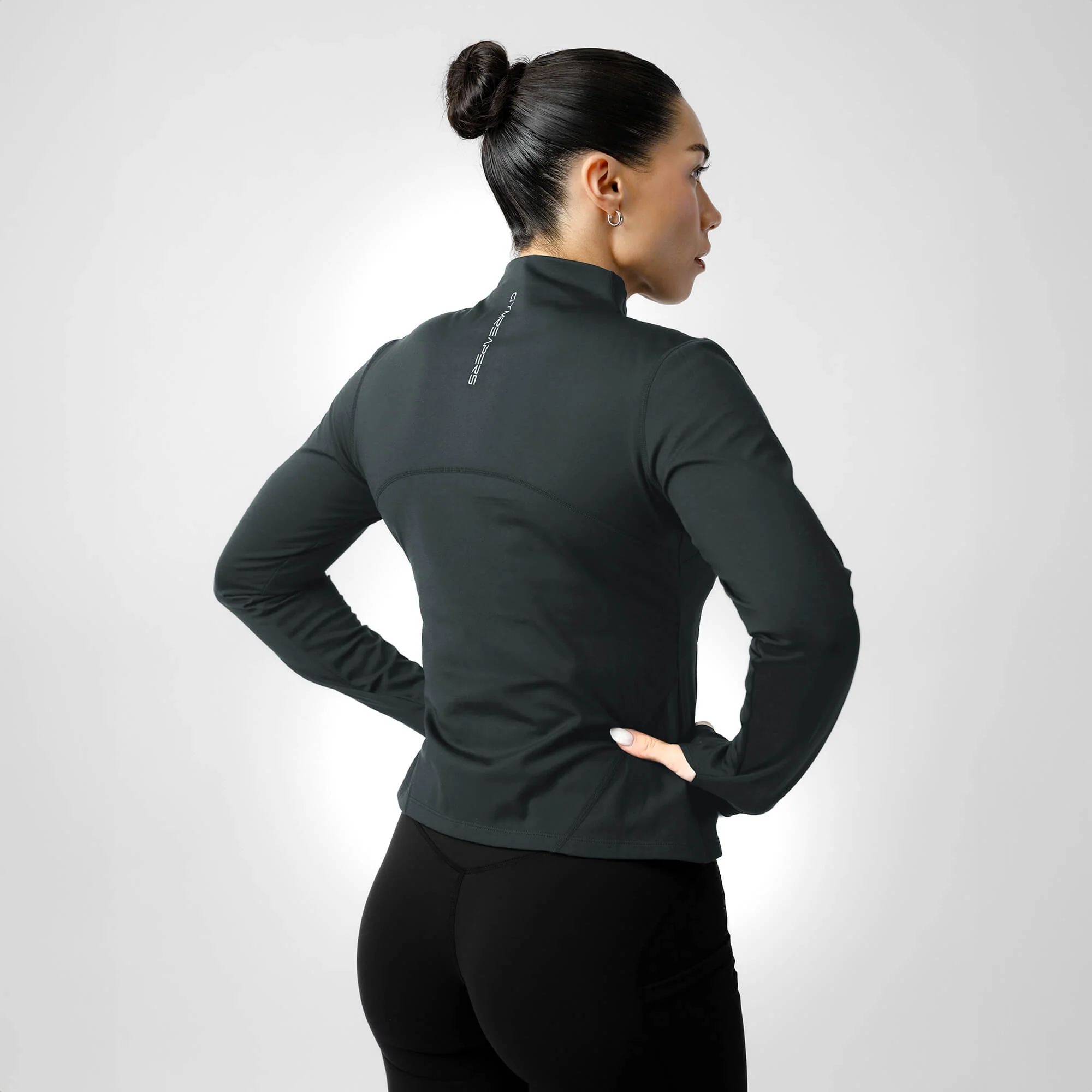 Women's Performance Running Jacket - Obsidian - Image 2