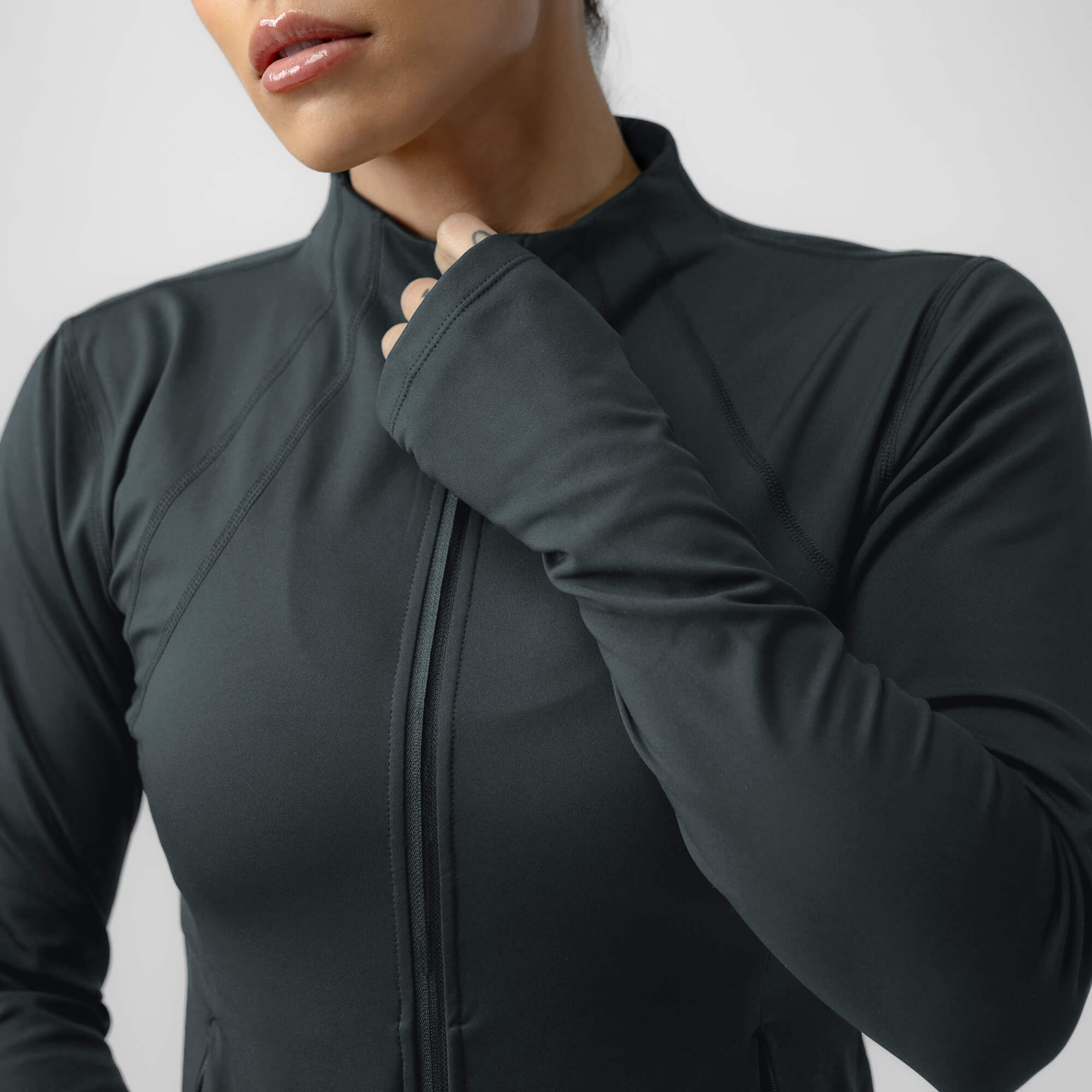 Women's Performance Running Jacket - Obsidian - Image 5