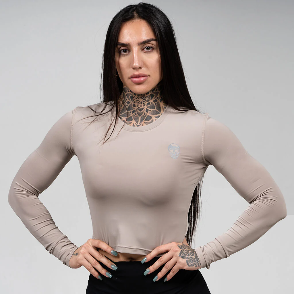 Women's Performance Long Sleeve - Taupe - Image 4