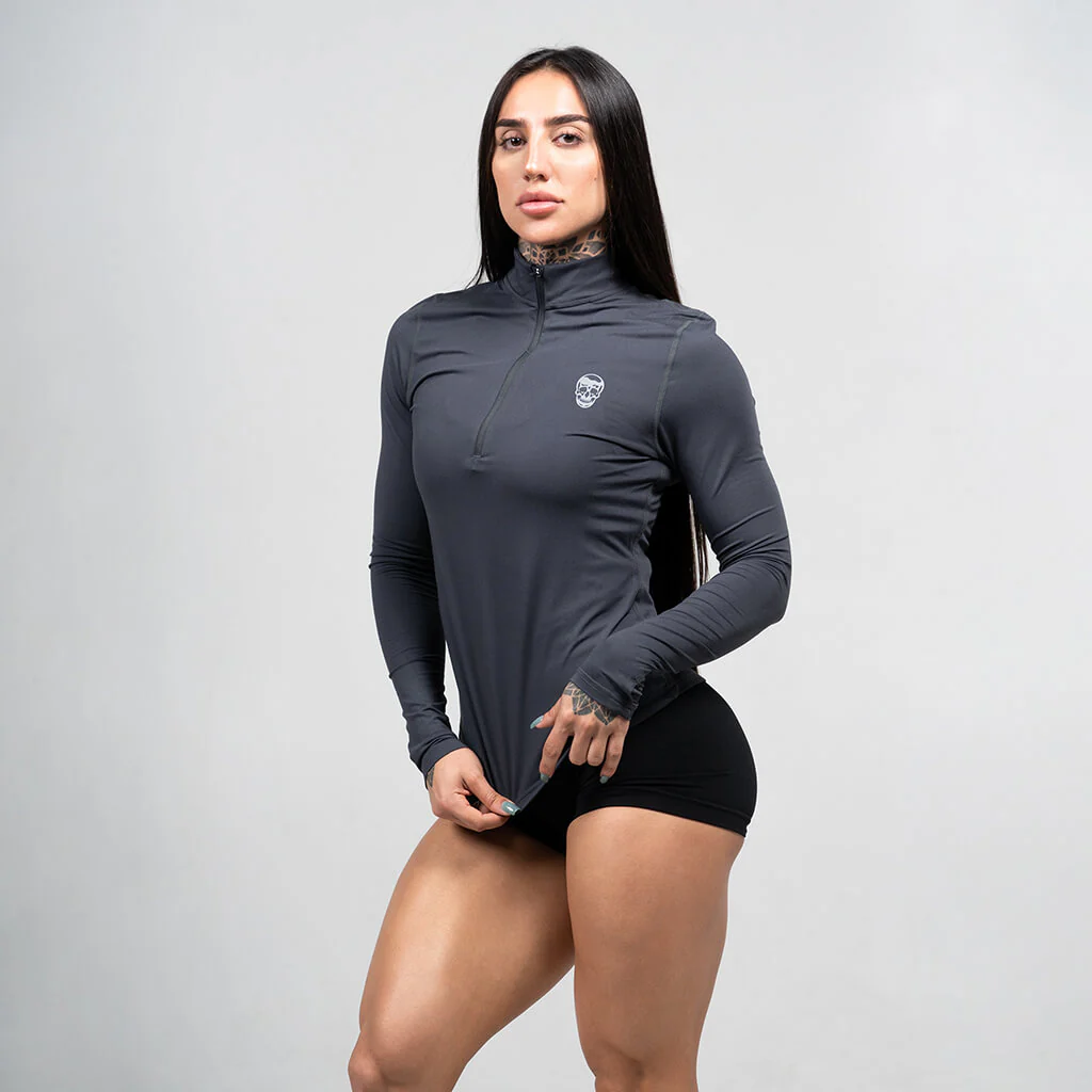 Women's Performance Quarter Zip - Obsidian - Image 4